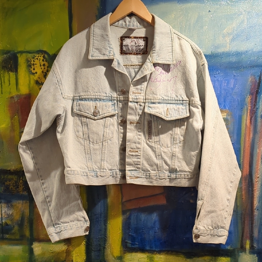 Vintage Limited JEANS Denim Jacket Signed By Eric Burdon Of The ANIMALS